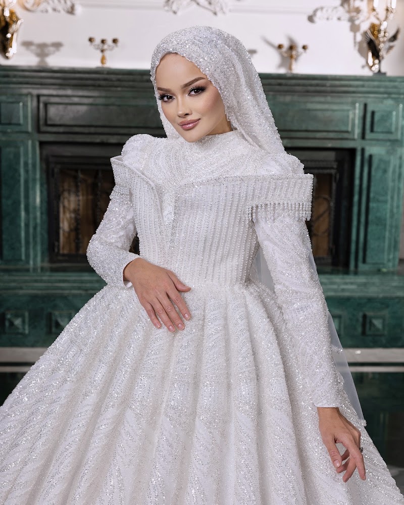 NİSANUR ANKARA Gelinlik Nişanlık Kaftan Abiye Tesettür Gelin Başı Saç Tasarımı & Türban Tasarımı Nisanur Ankara